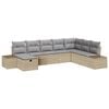 vidaXL Havesofa S&aelig;t 8 stk. Beige polyrattan