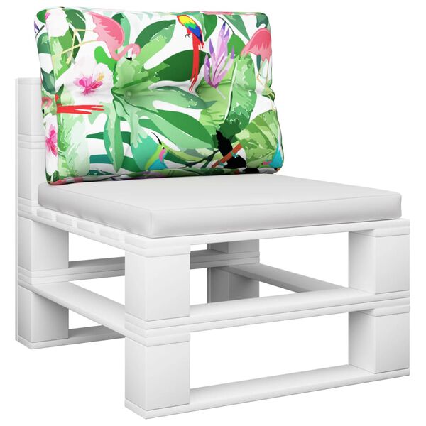 vidaXL pallehynde 60x40x12 cm stof flerfarvet