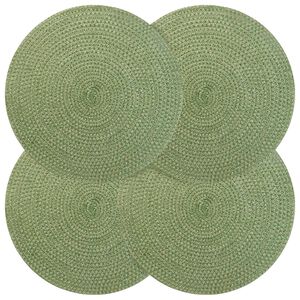 vidaXL Jute d&aelig;kkeservietter 4 stk. Olivengr&oslash;n 100% Tossa Jute