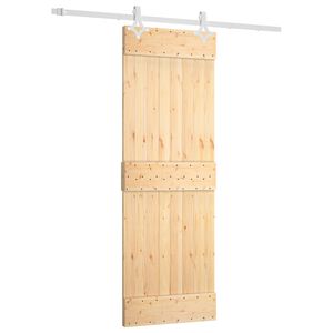 vidaXL Skyded&oslash;r 70 x 210 cm Massivt Fyrretr&aelig; (Ubehandlet)