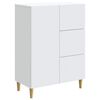 vidaXL Sideboard med skuffe Hvid 66 x 34,5 x 90 cm Konstrueret tr&aelig;