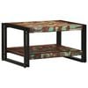vidaXL sofabord 70x50x38 cm massivt genbrugstr&aelig; flerfarvet