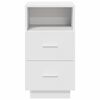 vidaXL sengeborde 2 stk. med 2 skuffer 36x36x68 cm hvid