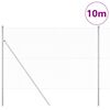 vidaXL Hegnsp&aelig;l S&oslash;lv 10 x 1,6 m (13 mm mesh) St&aring;l