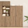 vidaXL Highboard 2 pcs Artisan Egetr&aelig; 50 x 42,5 x 185 cm