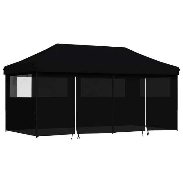 vidaXL Party Tent Sort 292 x 580 x 315 cm Oxford stof