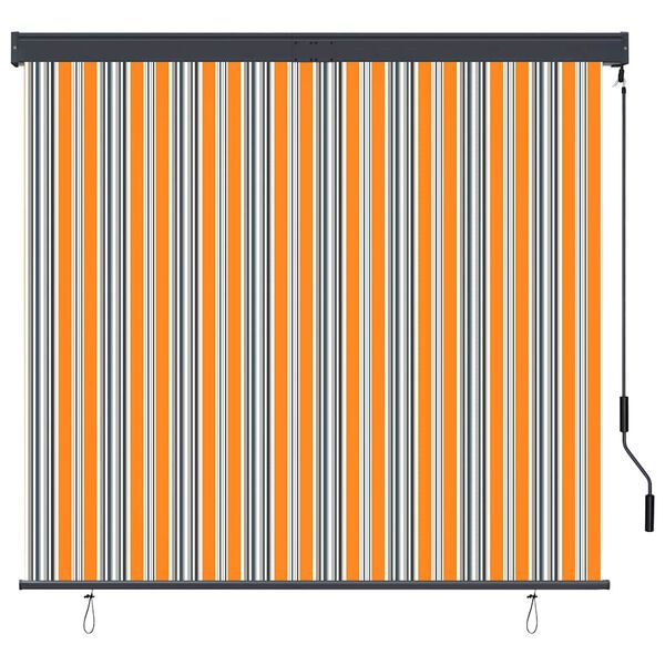 vidaXL udend&oslash;rs rullegardin 160x250 cm gul og bl&aring;
