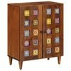 vidaXL Sideboard Valn&oslash;d 60 x 33 x 75 cm Massivt mangotr&aelig;