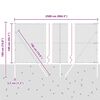 vidaXL Hegnspæl Grå 25 x 1,4 m (25 mm net) Stål og PVC