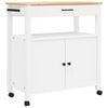 vidaXL k&oslash;kkenvogn MONZA 84x40x88,5 cm massivt fyrretr&aelig;