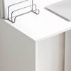 vidaXL Bord med hylde Hvid 78,5 x 37 x 154,5 cm Konstrueret træ