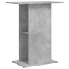 vidaXL akvariestativ betongrå 60,5x36x72,5 cm konstrueret træ