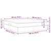 vidaXL Seng med opbevaring og madras Cappuccino 180 x 200 cm
