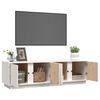 vidaXL tv-bord 140x40x40 cm massivt fyrretr&aelig; hvid