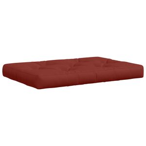 vidaXL Palle s&aelig;de pude VIANEN 100% polyester R&oslash;d 120 x 60 x 12 cm
