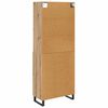 vidaXL Highboard Artisan Egetr&aelig; 69,5 x 34 x 180 cm Konstrueret tr&aelig;