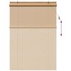vidaXL Rullegardin med gardiner Brun 150 x 220 cm Bambus