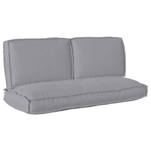 vidaXL Pudes&aelig;t Oxford stof Gr&aring; 120 x 50 x 52 cm