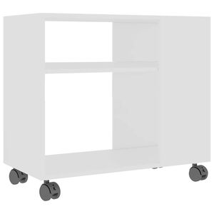 vidaXL sidebord 70x35x60,5 cm konstrueret tr&aelig; hvid