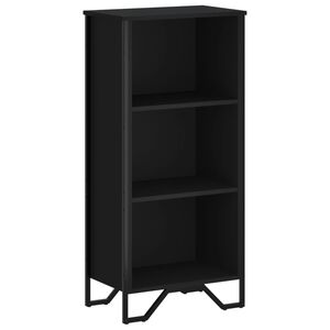 vidaXL bogreol 50x31x106 cm konstrueret tr&aelig; sort