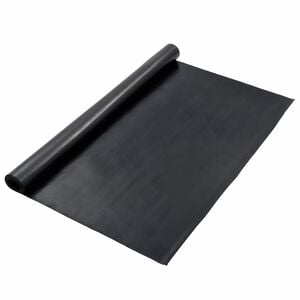 vidaXL Gulvm&aring;tte Sort 1,2 x 2 m Gummi