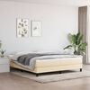 vidaXL springmadras med pocketfjedre medium 160x200x20 cm stof cremefarvet