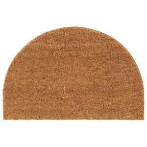vidaXL d&oslash;rm&aring;tte 40x60 cm halvrund tuftet coir naturfarvet