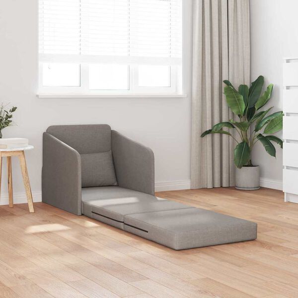 vidaXL Sovesofa Gråbrun 65 x 80 x 83 cm Fløjl