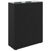 vidaXL H&oslash;j Plantekrukke Sort 55 x 22 x 70 cm polyrattan