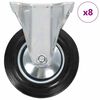 vidaXL faste hjul 8 stk. 160 mm