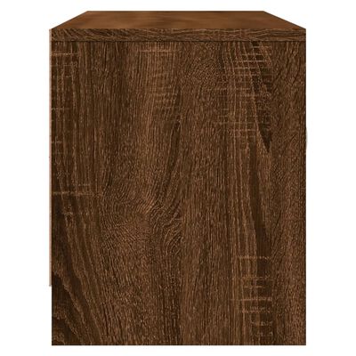 vidaXL tv-bord 102x30x37,5 cm konstrueret træ brun egetræsfarve