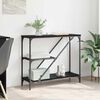 vidaXL Konsolbord Sort eg 88,5 x 30 x 75 cm Konstrueret træ