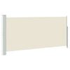 vidaXL sammenrullelig sidemarkise 140 x 300 cm cremefarvet