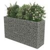 vidaXL gabion-h&oslash;jbed 180x50x100 cm galvaniseret st&aring;l