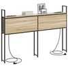 vidaXL Opbevaringshovedgavl med Opladningsstation Sonoma-eg 150 cm