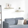 vidaXL v&aelig;ghylder 2 stk. 50x23x3,8 cm MDF egetr&aelig;sfarve