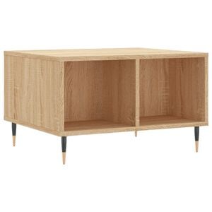 vidaXL sofabord 60x50x36,5 cm konstrueret tr&aelig; sonoma-eg