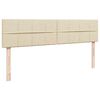 vidaXL osmannisk sengeramme med madrasser 180x200 cm stof cremefarvet