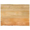 vidaXL bordplade 70x60x2,5 cm naturlig kant massivt mangotr&aelig;