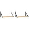 vidaXL v&aelig;ghylder 2 stk. 60x25x25,5 cm konstrueret tr&aelig; sonoma-eg