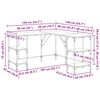 vidaXL skrivebord 139x139x75 cm konstrueret træ sonoma-eg