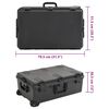vidaXL transportabel flightcase 79,5x51,5x30,5 cm PP sort