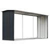 vidaXL br&aelig;ndeskur 330 x 92 x 153 cm galvaniseret st&aring;l antracitgr&aring;