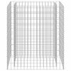 vidaXL gabion-h&oslash;jbed 90x50x100 cm galvaniseret st&aring;l
