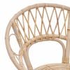 vidaXL Spisestuestol 2 pcs Naturfarvet 49 x 51 x 81 cm Rattan og Jern