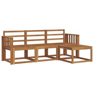 vidaXL Udend&oslash;rs sofagruppe 4 pcs Naturfarvet