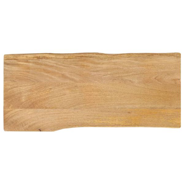 vidaXL bordplade 90x40x3,8 cm naturlig kant massivt mangotr&aelig;