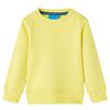 Sweatshirt til b&oslash;rn str. 116 lysegul