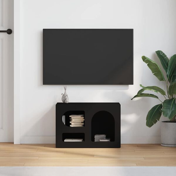 vidaXL TV-skab Sort 60 x 35 x 40 cm Konstrueret tr&aelig;