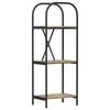 vidaXL Bogreol 3 niveauer 40 x 30 x 109 cm Konstrueret tr&aelig;